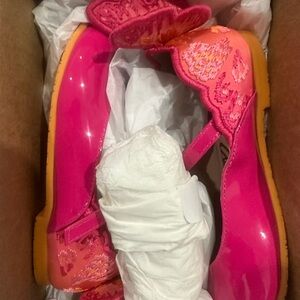 Sophia Webster Pink Butterfly Kids Dress Shoes